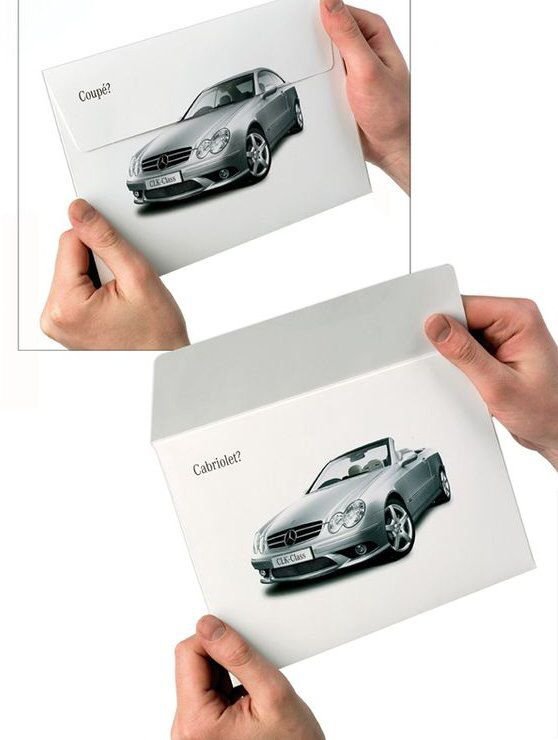 Example of Mercedes Benz physical mail campaign